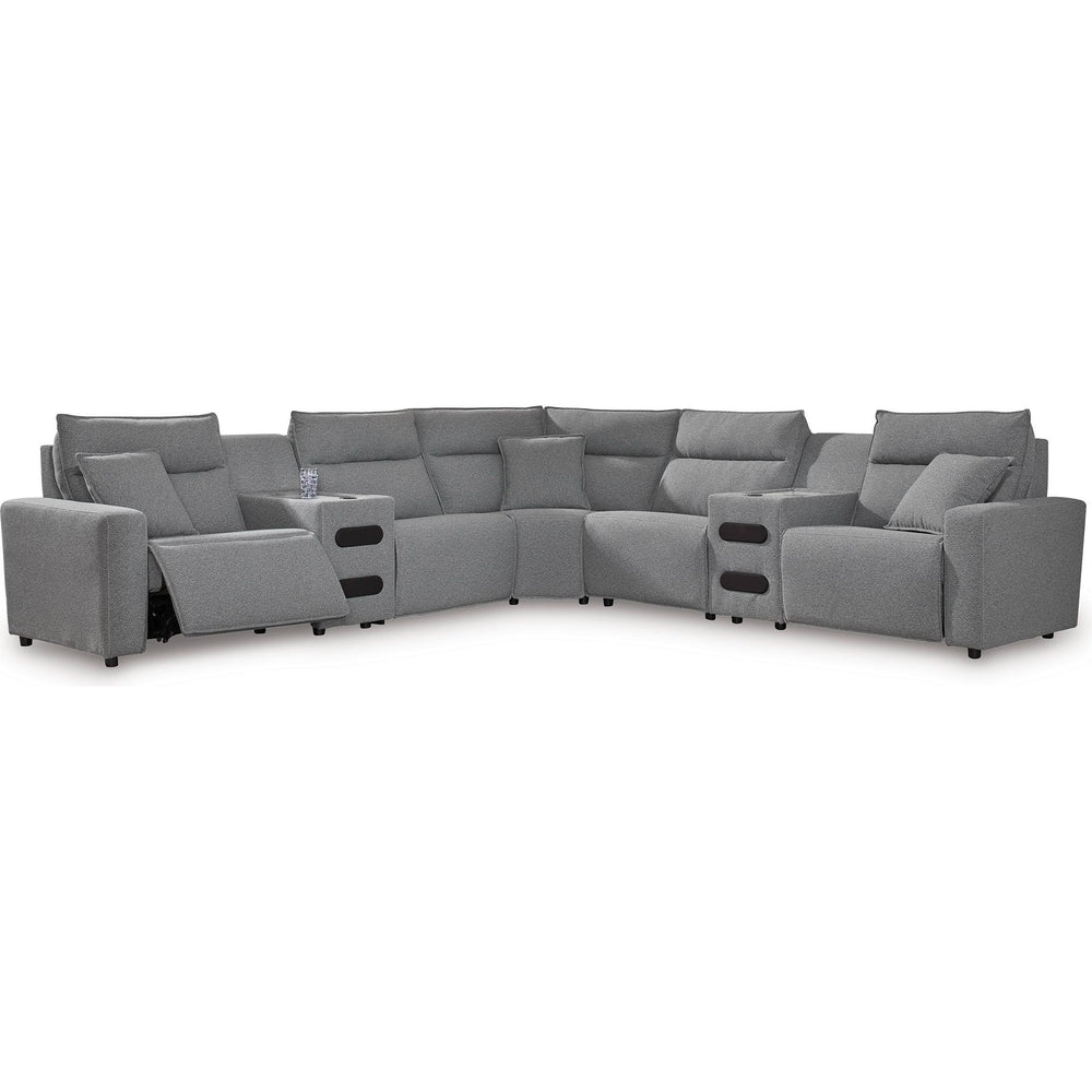  Signature Design by Ashley ModMax II Power Reclining Fabric 7 pc Sectional 6590658C/6590660C/6590631C/6590677C/6590646C/6590660C/6590662C IMAGE 1