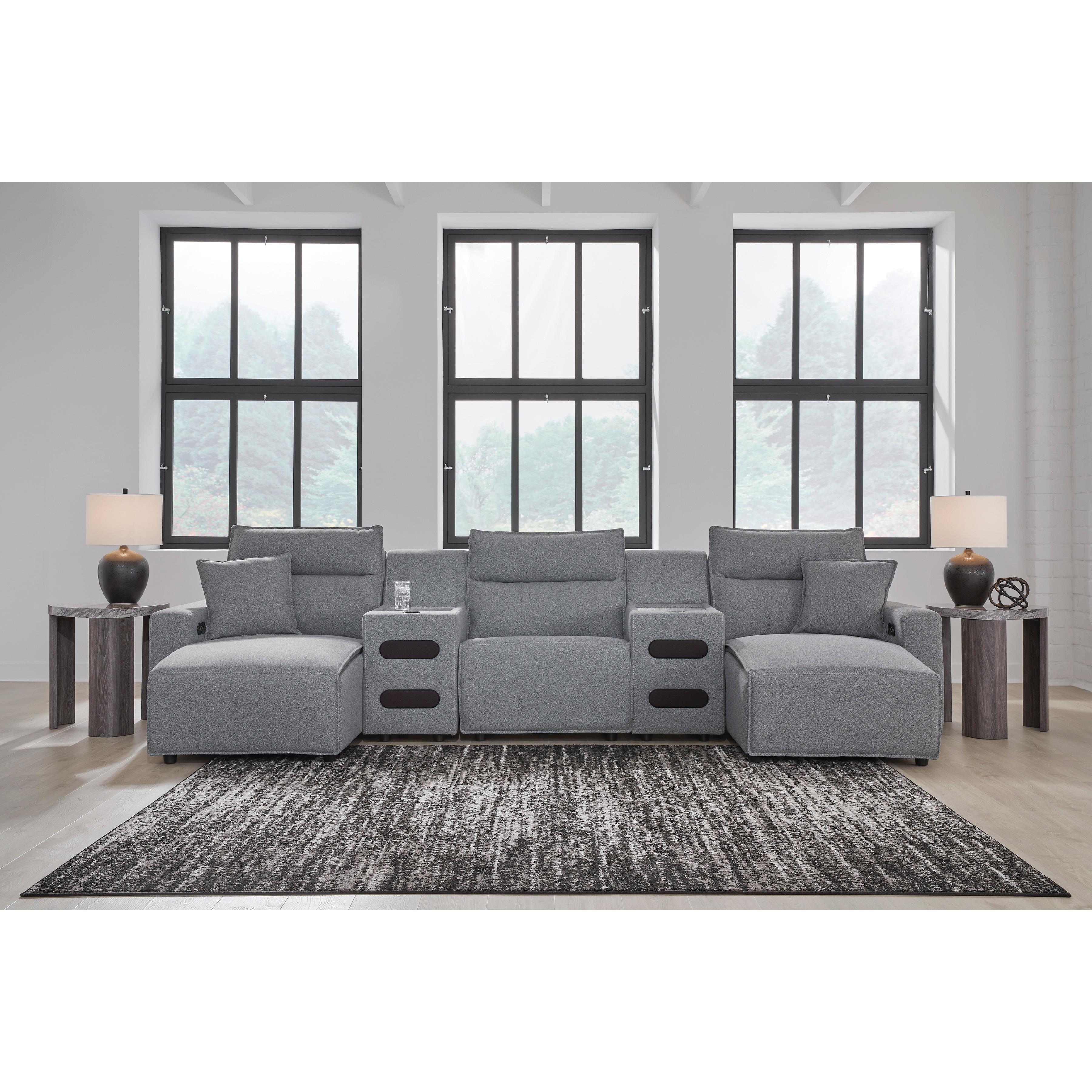  Signature Design by Ashley ModMax II Reclining Fabric 5 pc Sectional 6590631C/6590660C/6590660C/6590679C/6590697C IMAGE 1