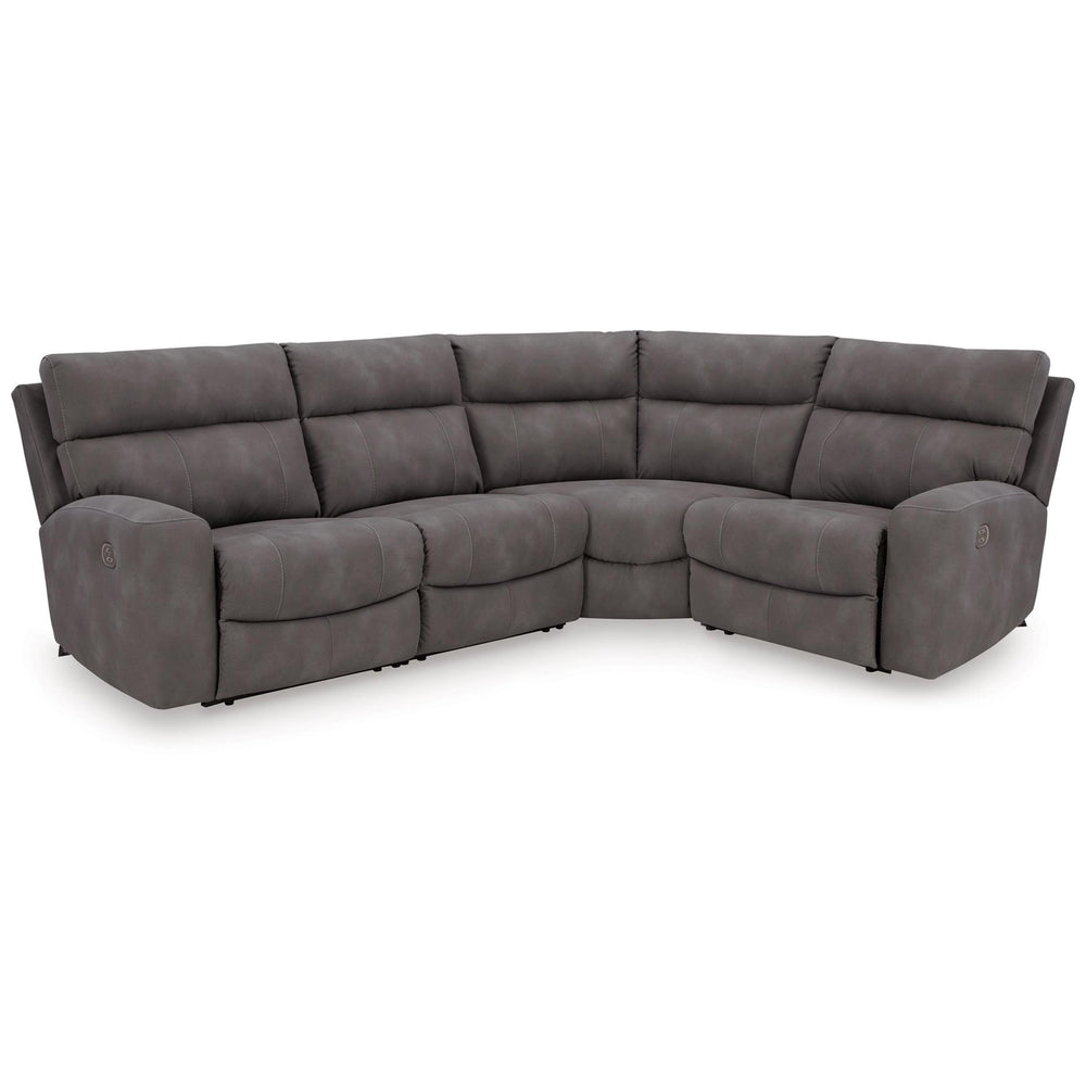 Signature Design by Ashley Next-Gen DuraPella Power Reclining Leather Look 4 pc Sectional 6100358C/6100346C/6100377C/6100362C IMAGE 1