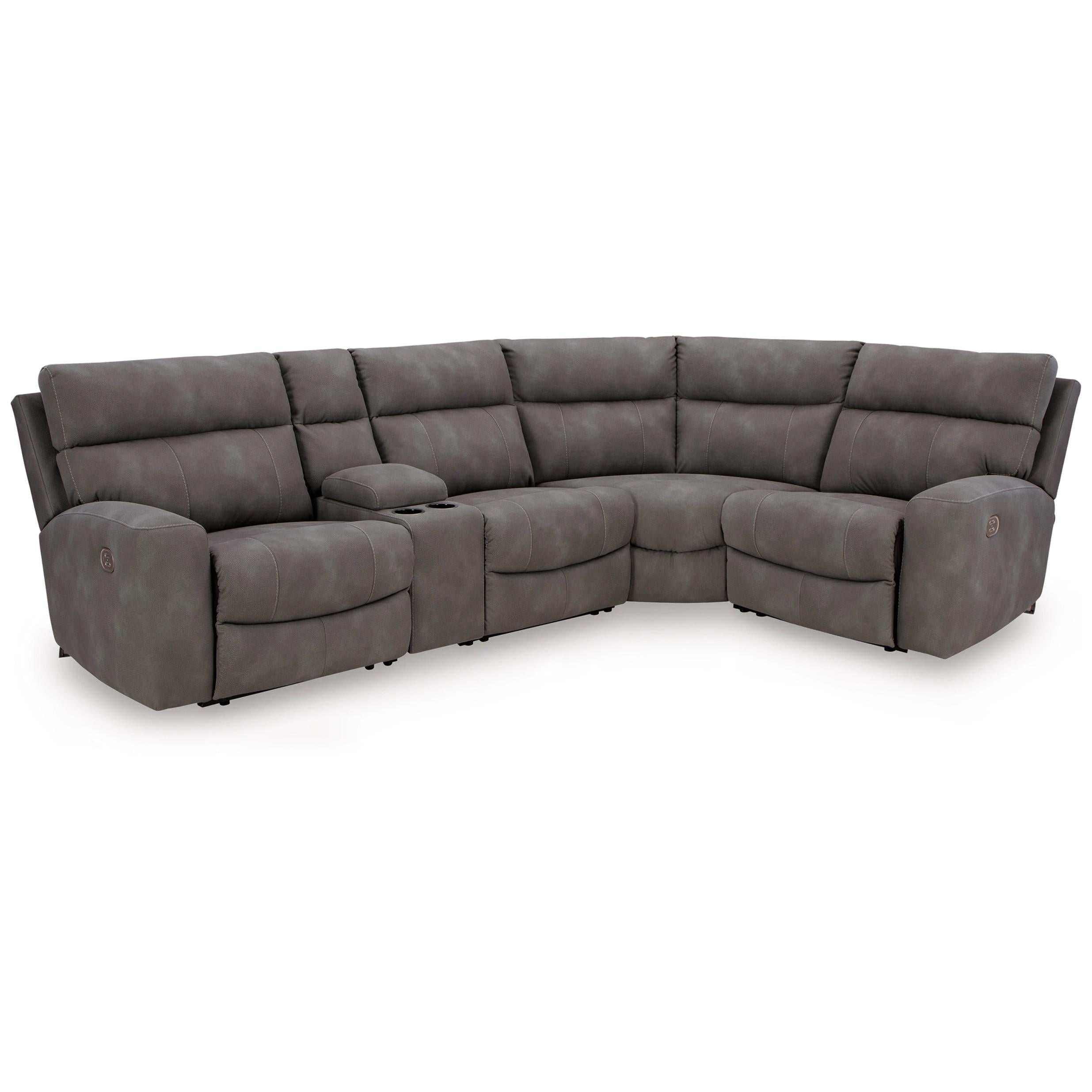  Signature Design by Ashley Next-Gen DuraPella Power Reclining Leather Look 5 pc Sectional 6100358C/6100357C/6100346C/6100377C/6100362C IMAGE 1