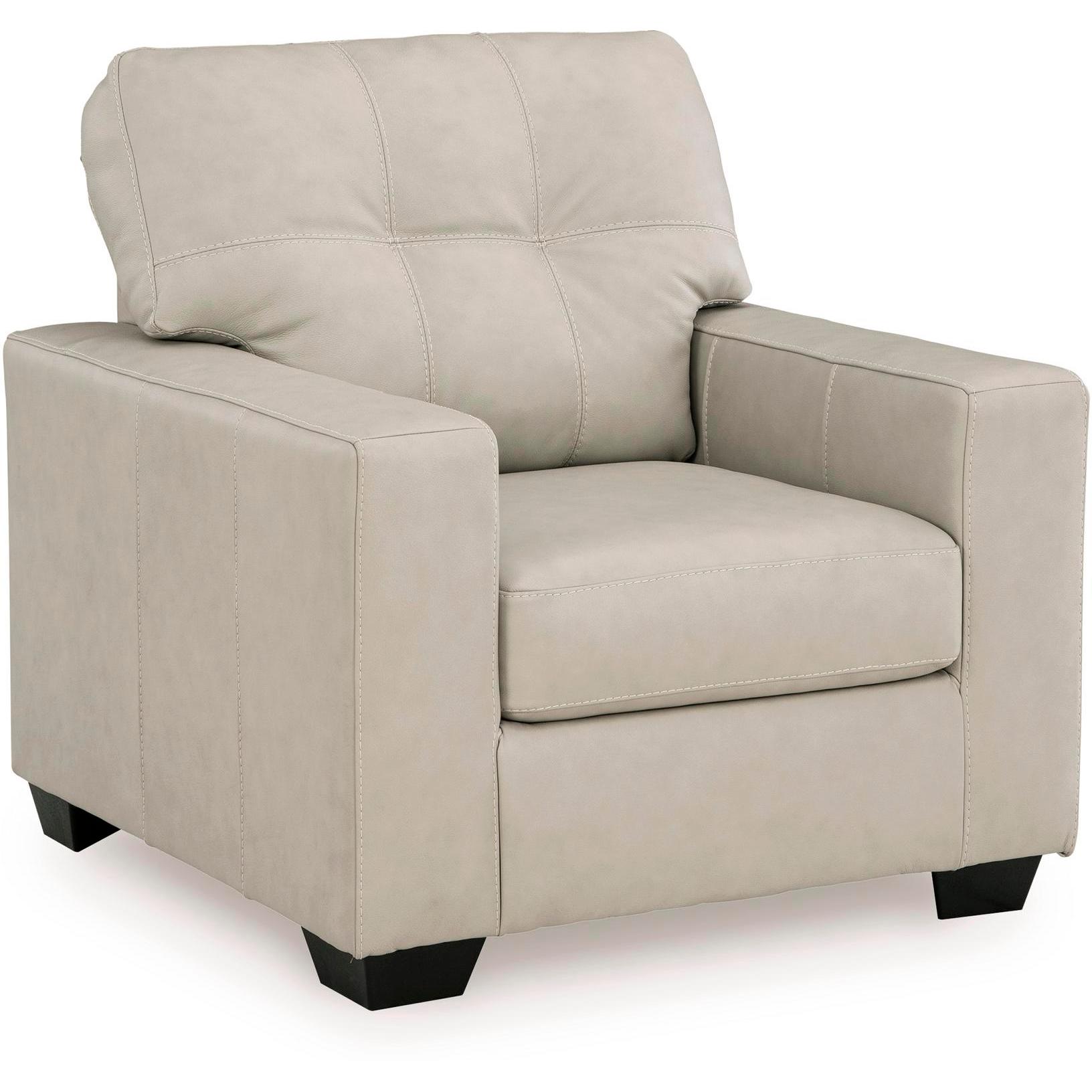  Signature Design by Ashley Santorine Stationary Leather Match Chair 2170820C IMAGE 1