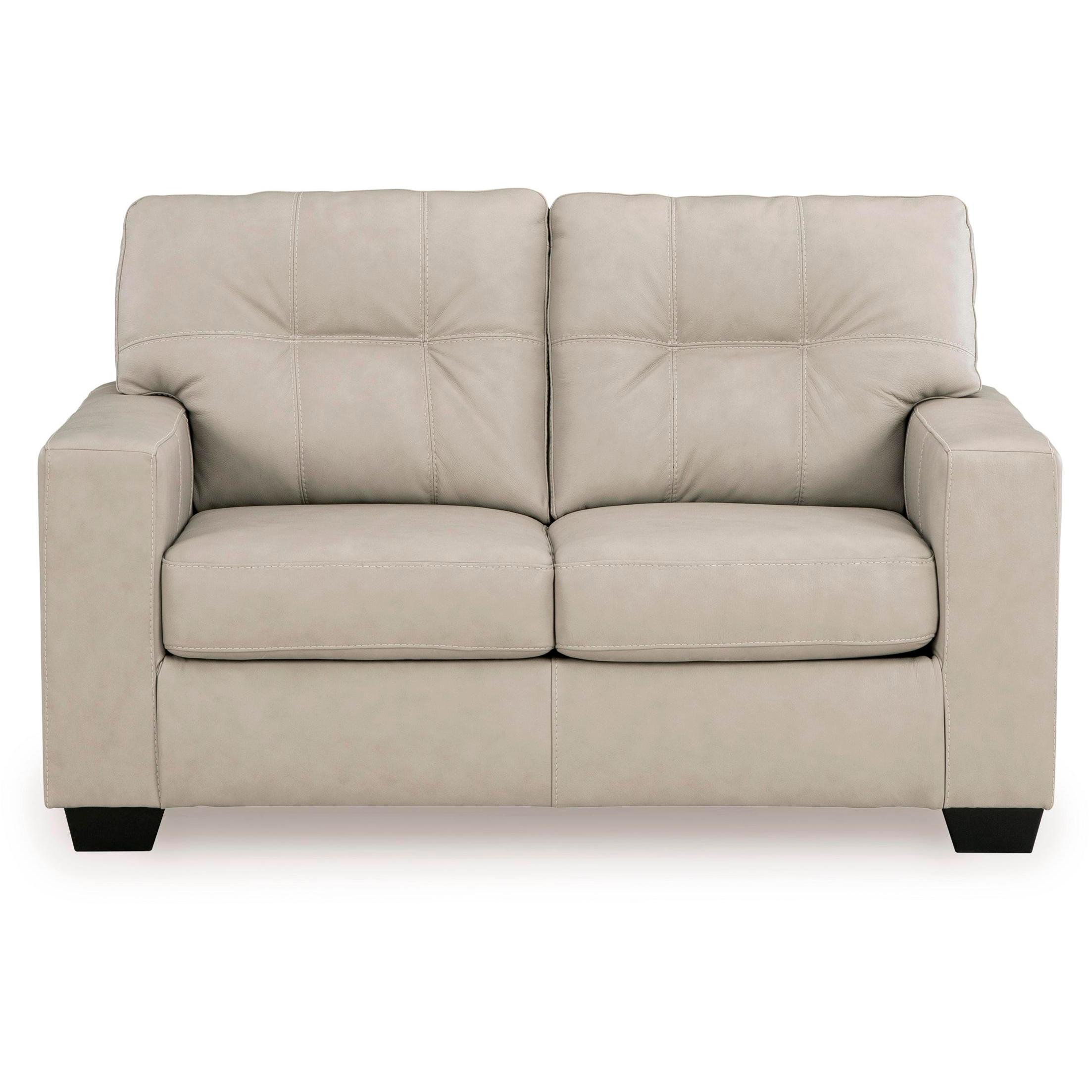  Signature Design by Ashley Santorine Stationary Leather Match Loveseat 2170835C IMAGE 2