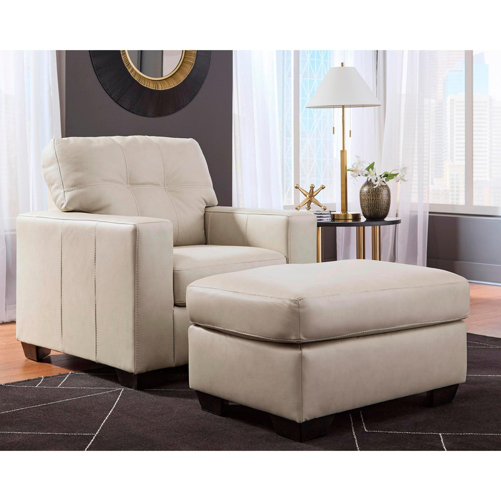  Signature Design by Ashley Santorine Leather Match Ottoman 2170814C IMAGE 5