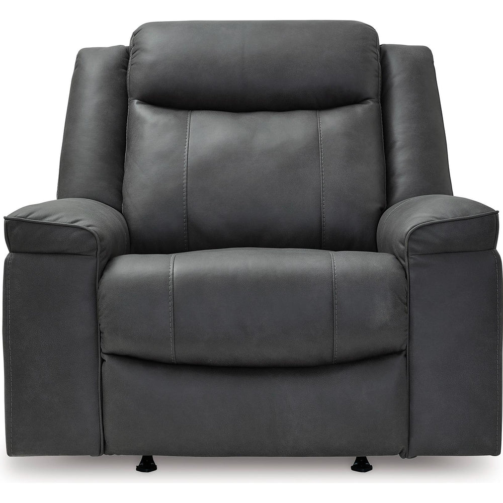  Signature Design by Ashley Status Check Rocker Leather Look Recliner PC6530725C IMAGE 3