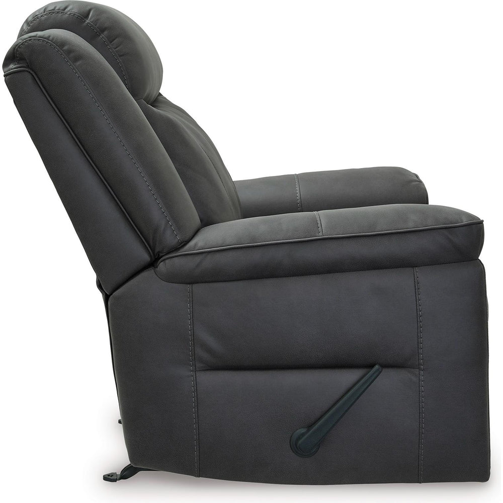  Signature Design by Ashley Status Check Rocker Leather Look Recliner PC6530725C IMAGE 4