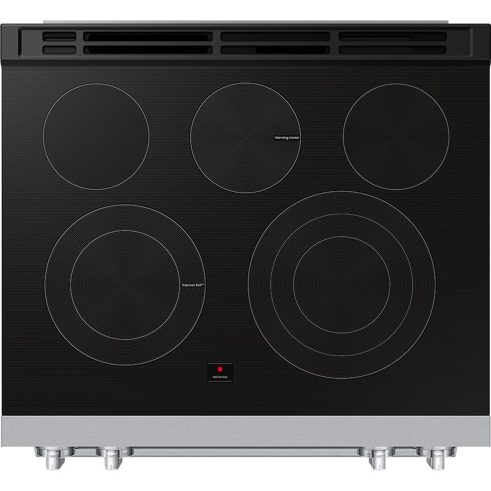  Samsung 30-inch Slide-in Electric Range with True Convection with Air Fry Max NSE90H63DRAC IMAGE 3