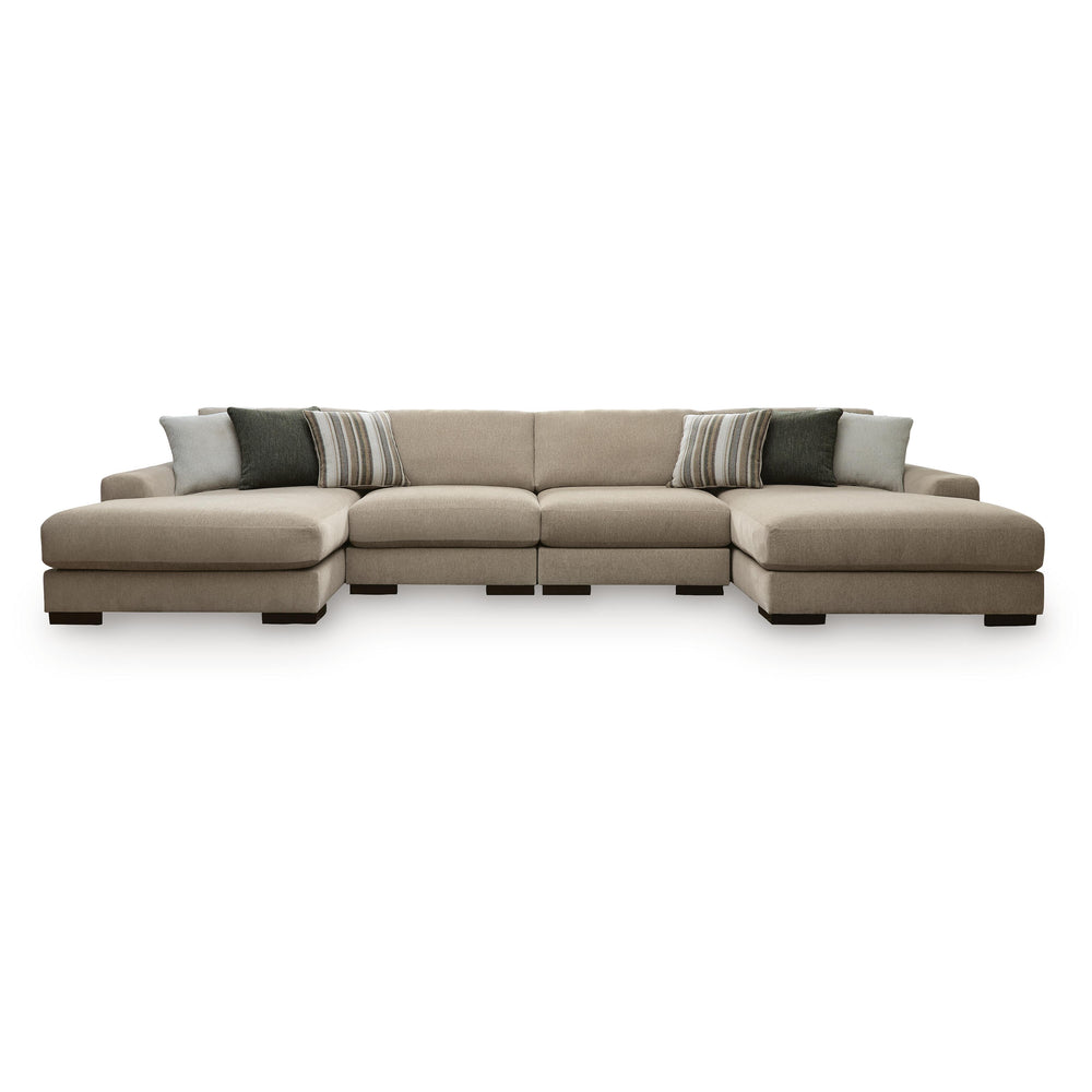  Benchcraft Linenhause 31803S9 4 pc Double Chaise Sectional IMAGE 1