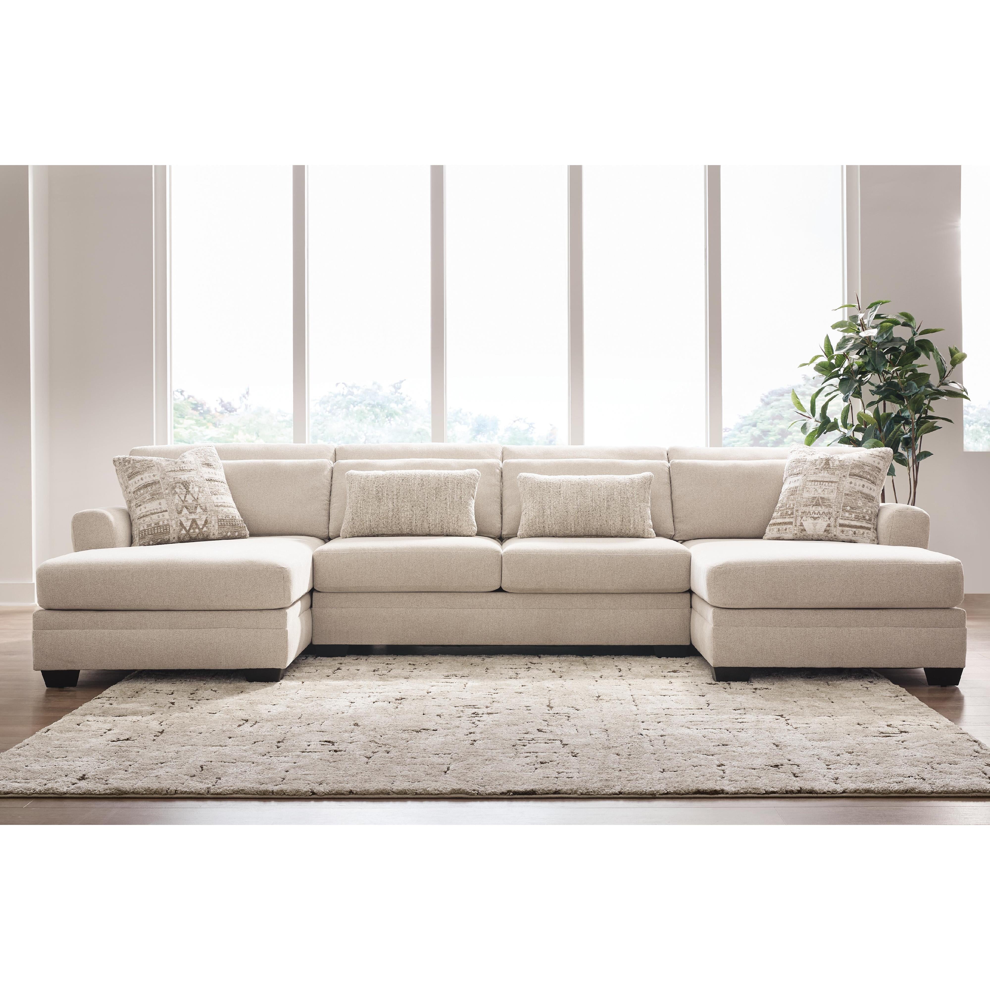  Benchcraft Mandi Point 62606S7 3 pc Double Chaise Sectional IMAGE 2