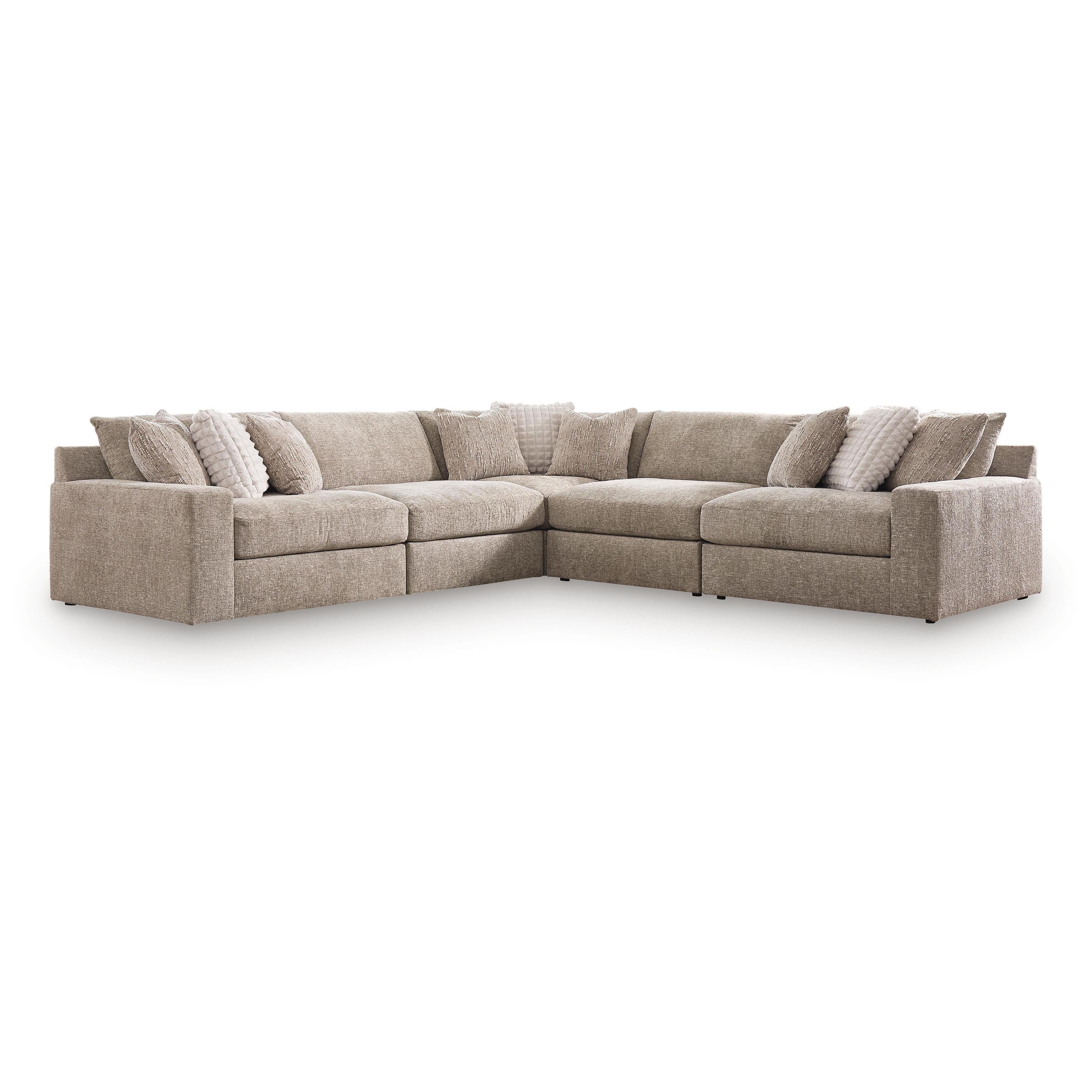  Signature Design by Ashley Nexora-Court PC68008S17 5 pc Sectional IMAGE 1