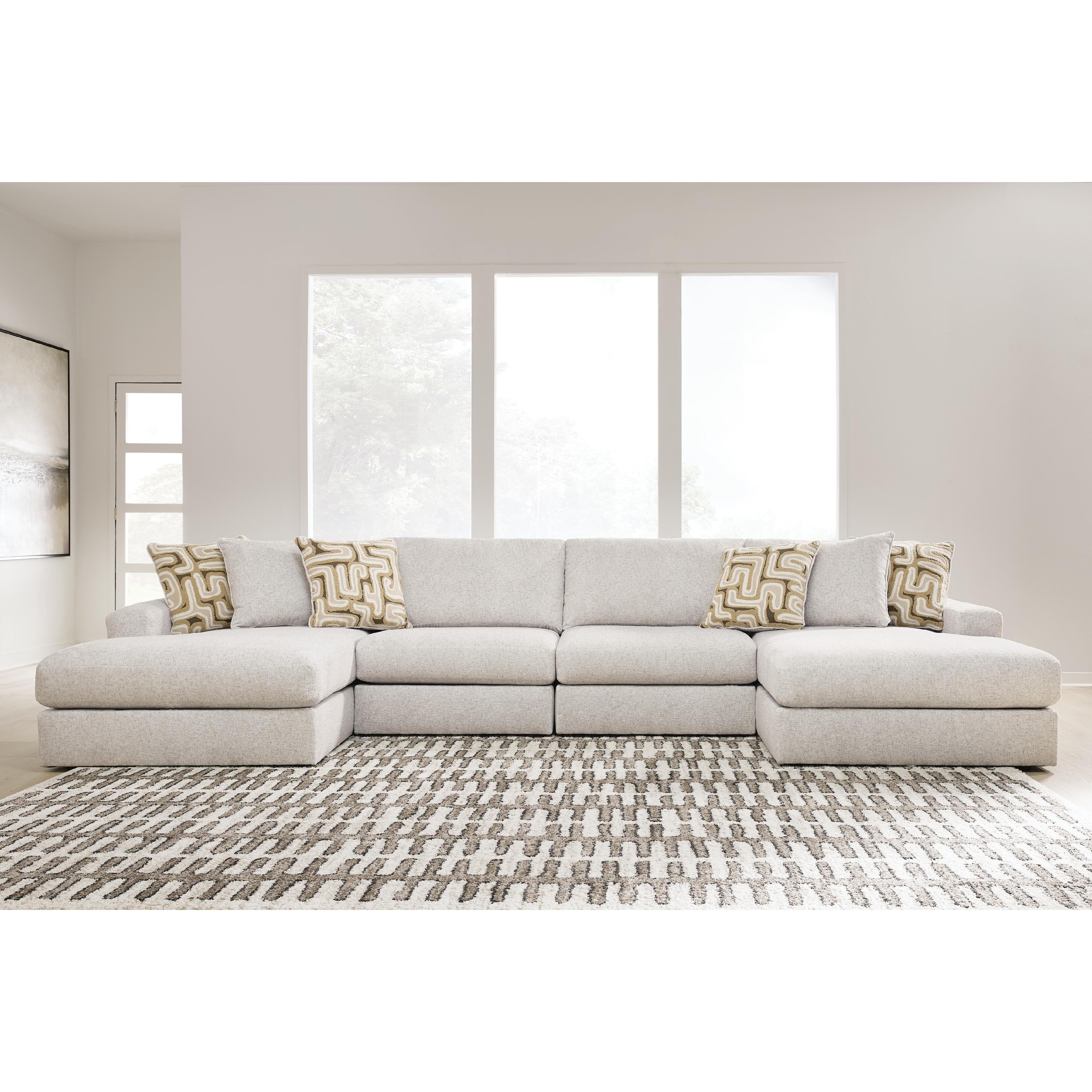  Signature Design by Ashley Kestrie PC68706S9 4 pc Double Chaise Sectional IMAGE 2