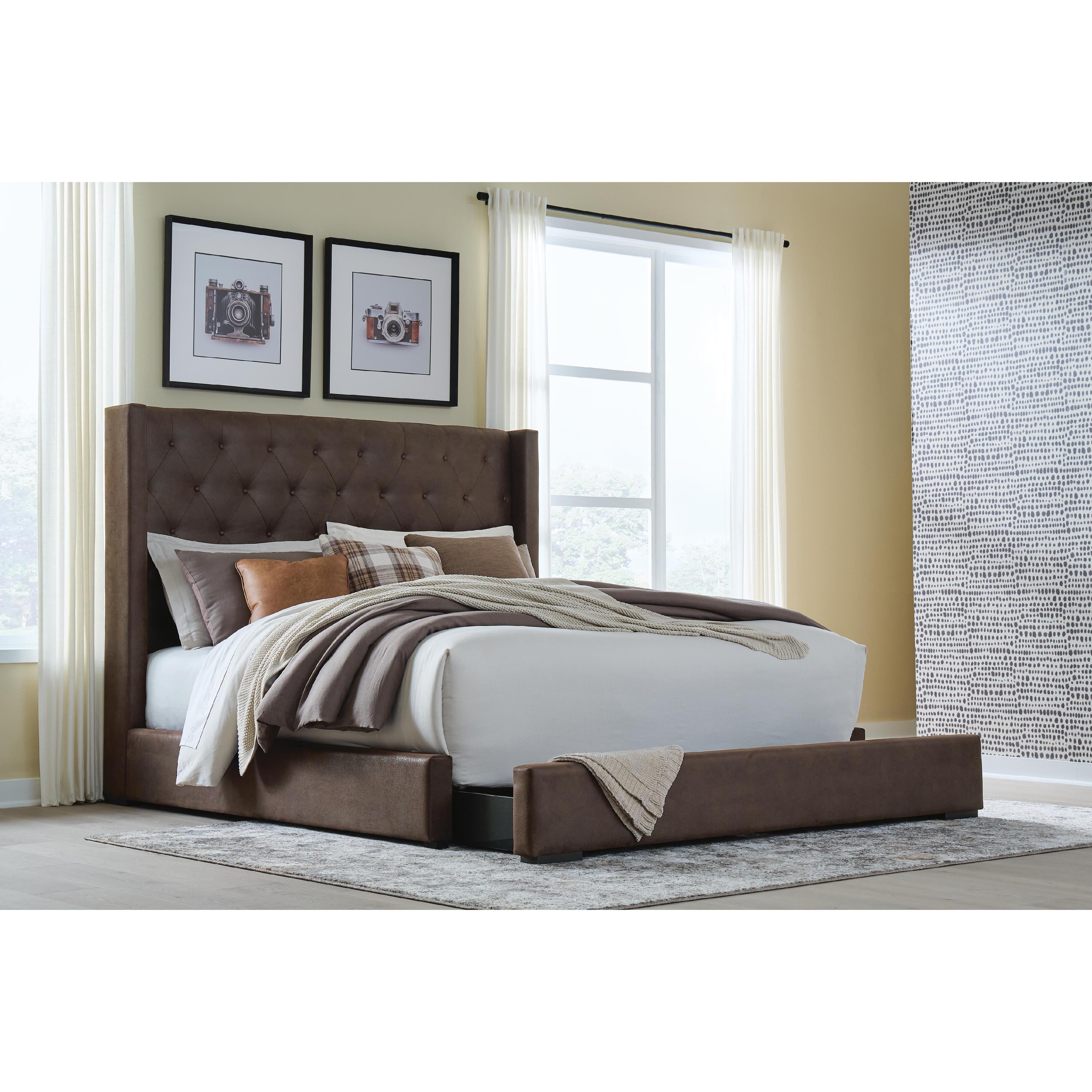  Signature Design by Ashley Lavernty PCB9002B2 King Upholstered Storage Bed IMAGE 5