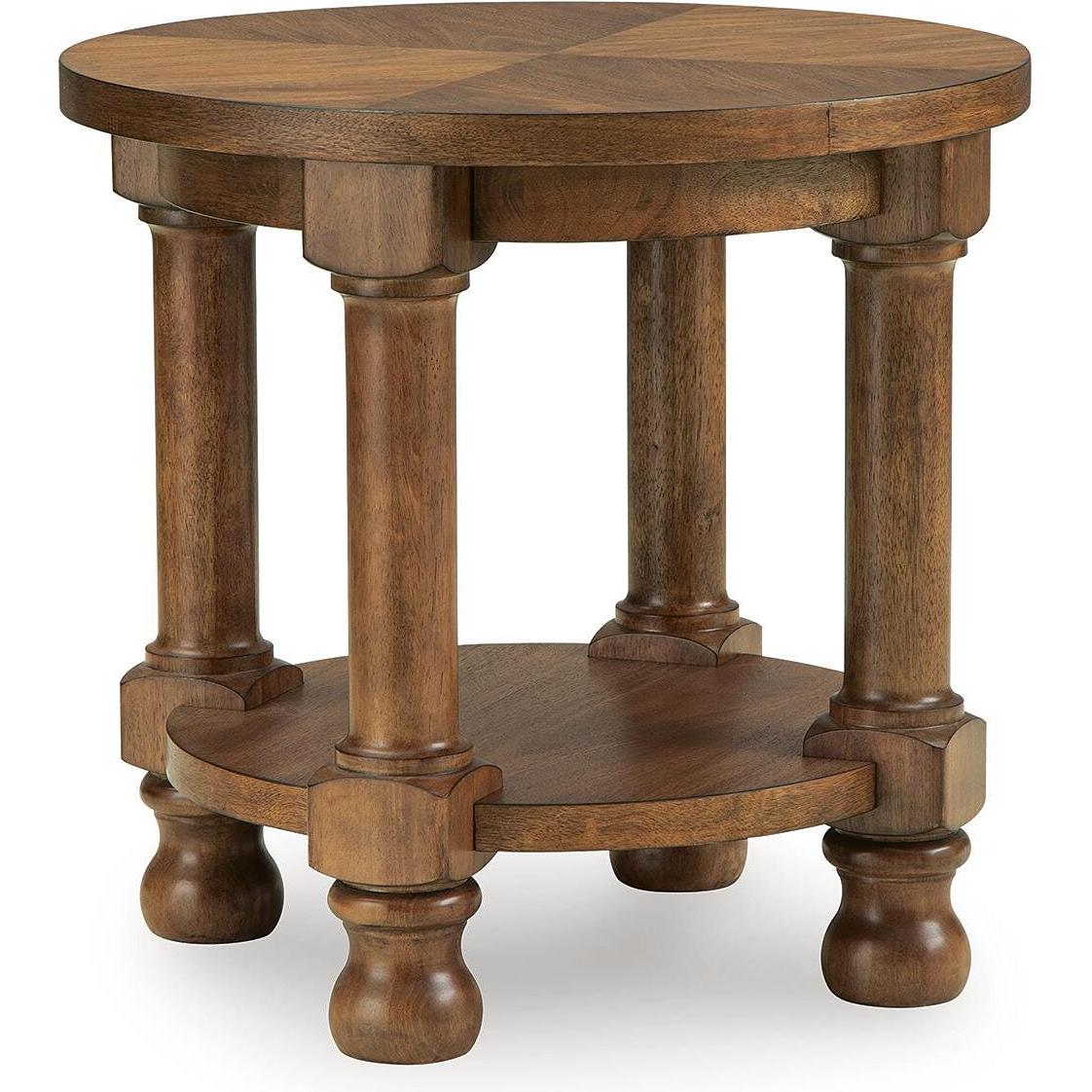  Signature Design by Ashley Chadworth T614-6 Round End Table IMAGE 1