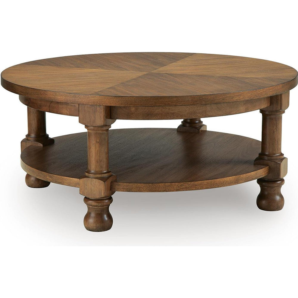 Signature Design by Ashley Chadworth T614-8 Round Cocktail Table IMAGE 1