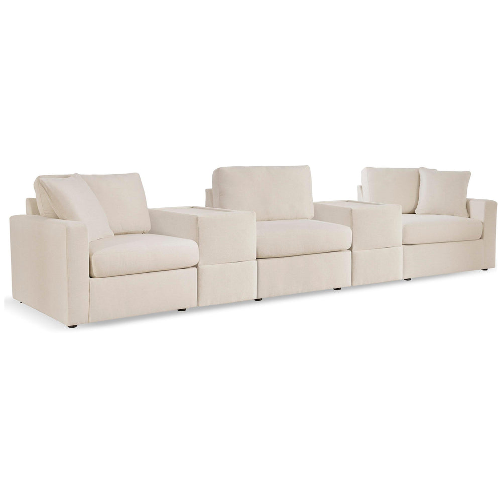  Signature Design by Ashley® Modmax 92103U19 5 pc Sectional and 3 Ottomans - Oyster IMAGE 1