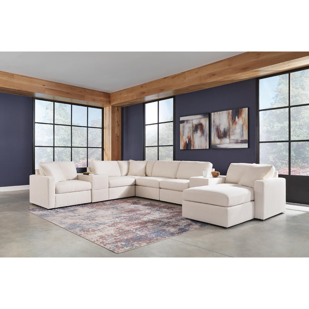  Signature Design by Ashley® Modmax 92103U3 8 pc Sectional and Ottoman - Oyster IMAGE 2