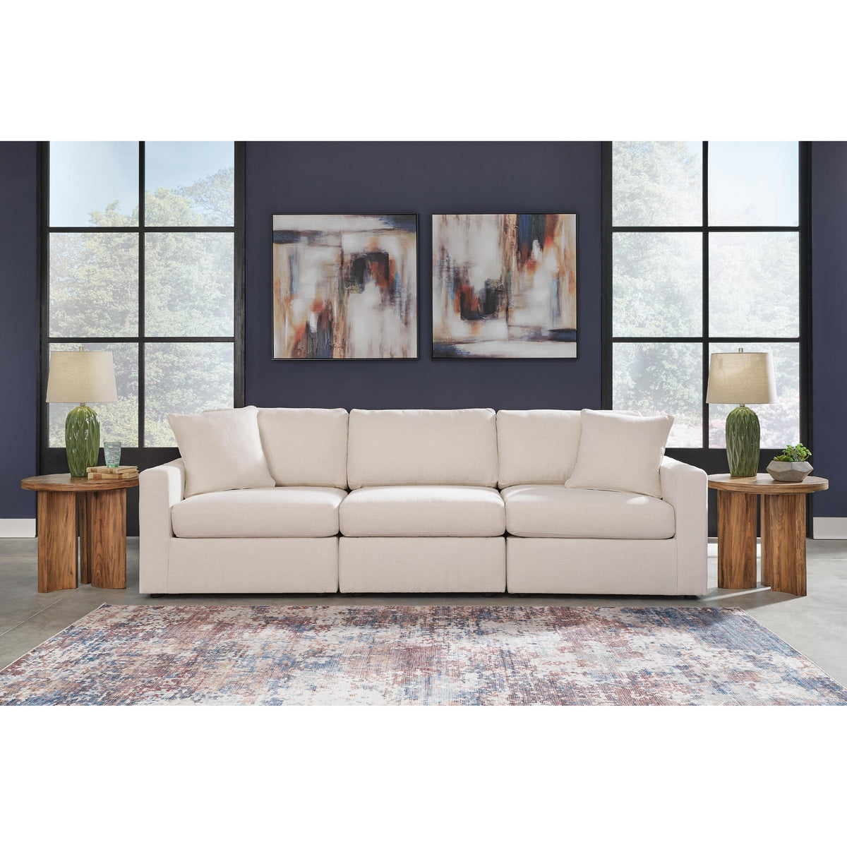 Signature Design by Ashley® Modmax 92103U4 3 pc Sectional and Ottoman - Oyster IMAGE 7