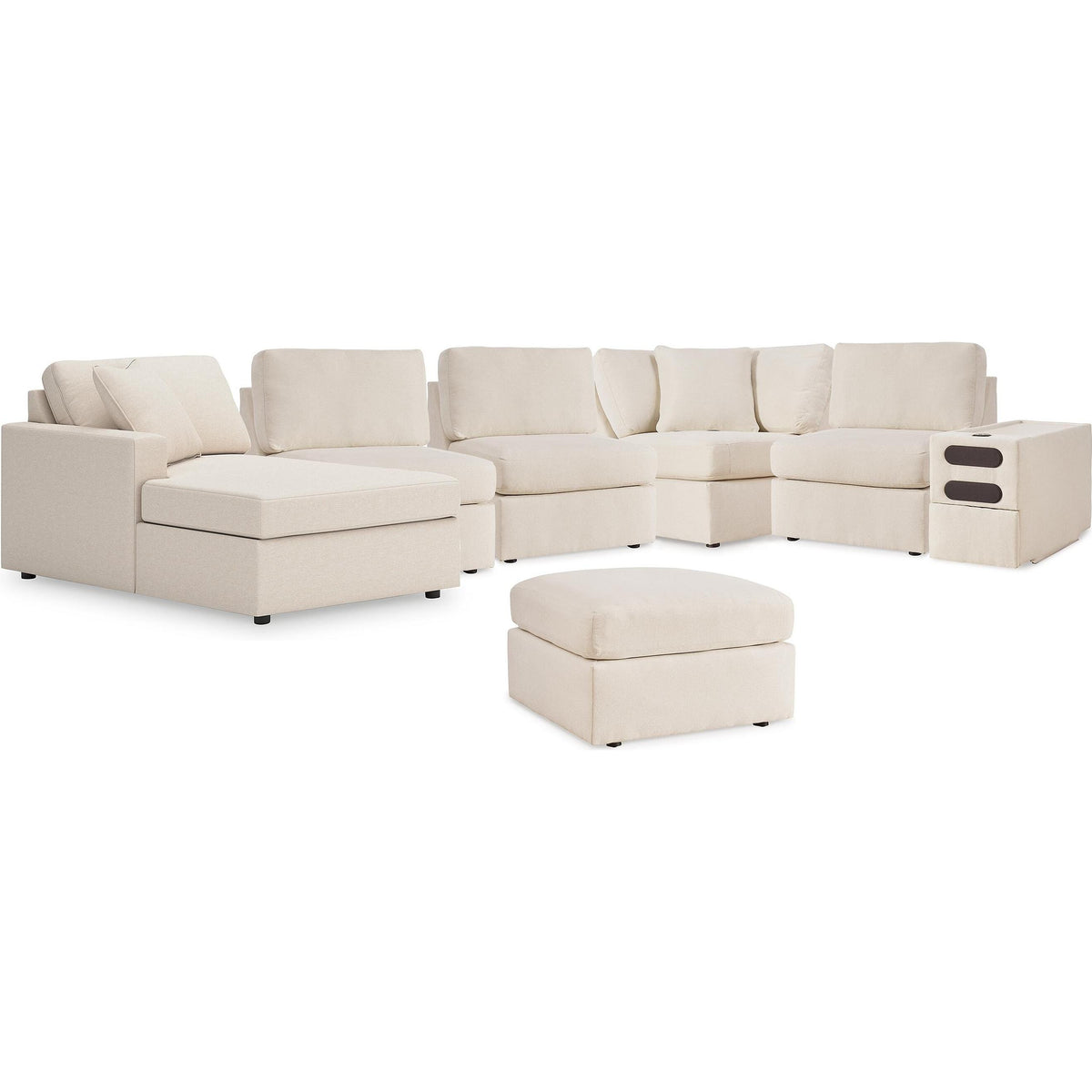  Signature Design by Ashley® Modmax 92103U9 6 pc Sectional with Chaise and Ottoman - Oyster IMAGE 1