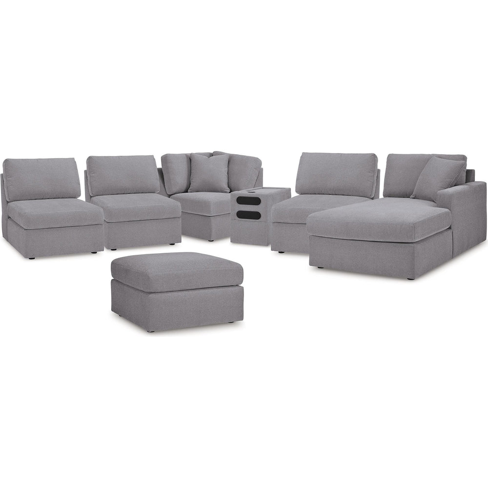  Signature Design by Ashley® Modmax 92104U10 6 pc Sectional with Chaise and Ottoman - Granite IMAGE 1