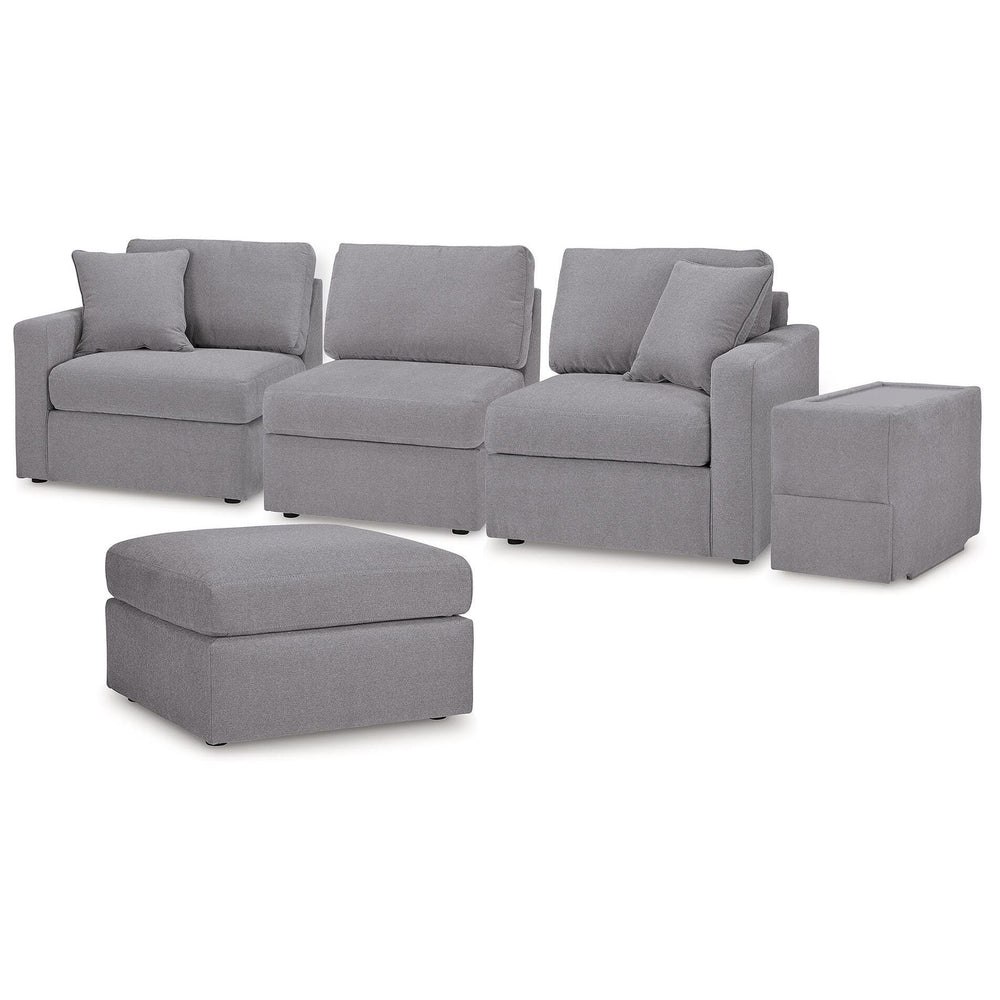  Signature Design by Ashley® Modmax 92104U12 4 pc Sectional and Ottoman - Granite IMAGE 1