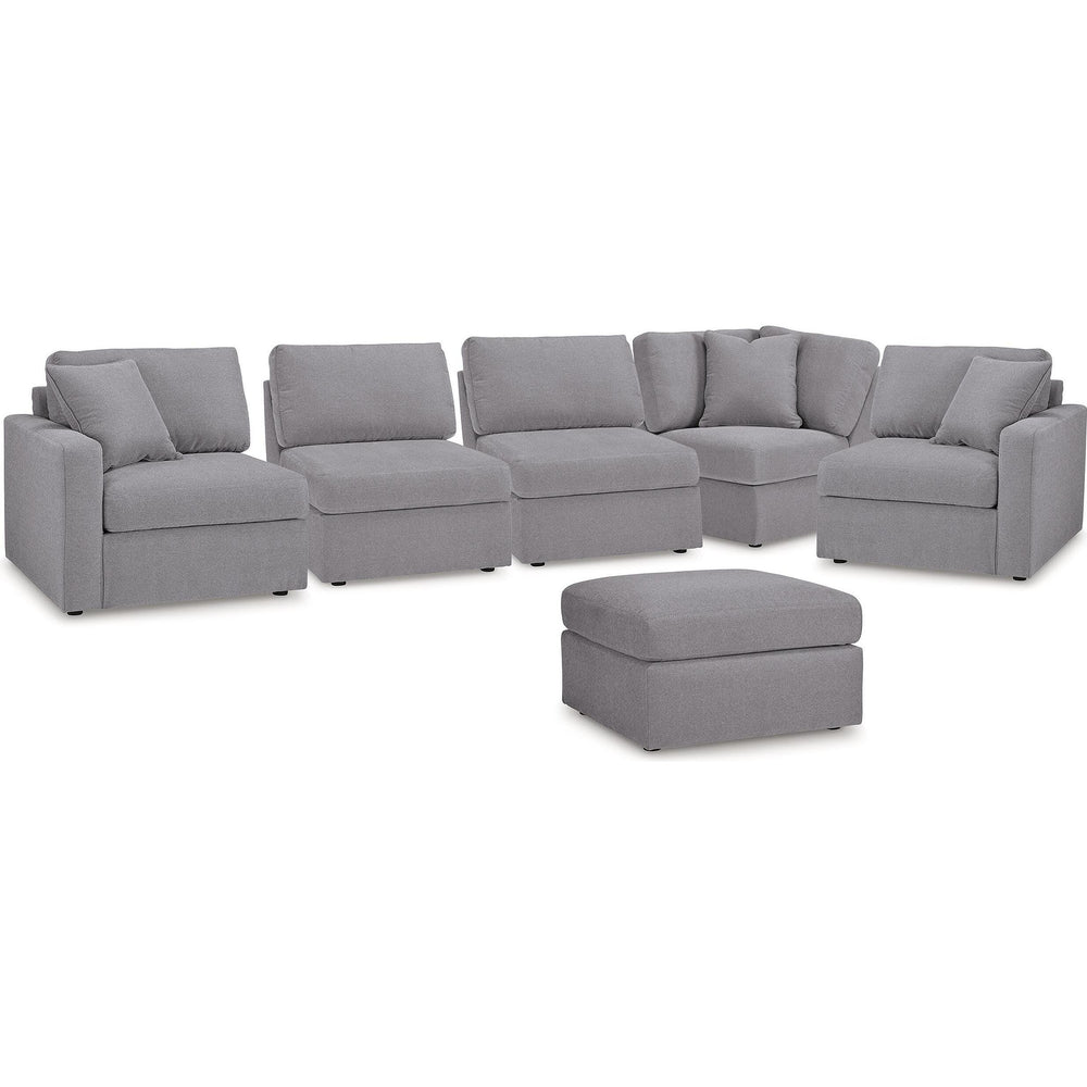  Signature Design by Ashley® Modmax 92104U14 5 pc Sectional and Ottoman - Granite IMAGE 1