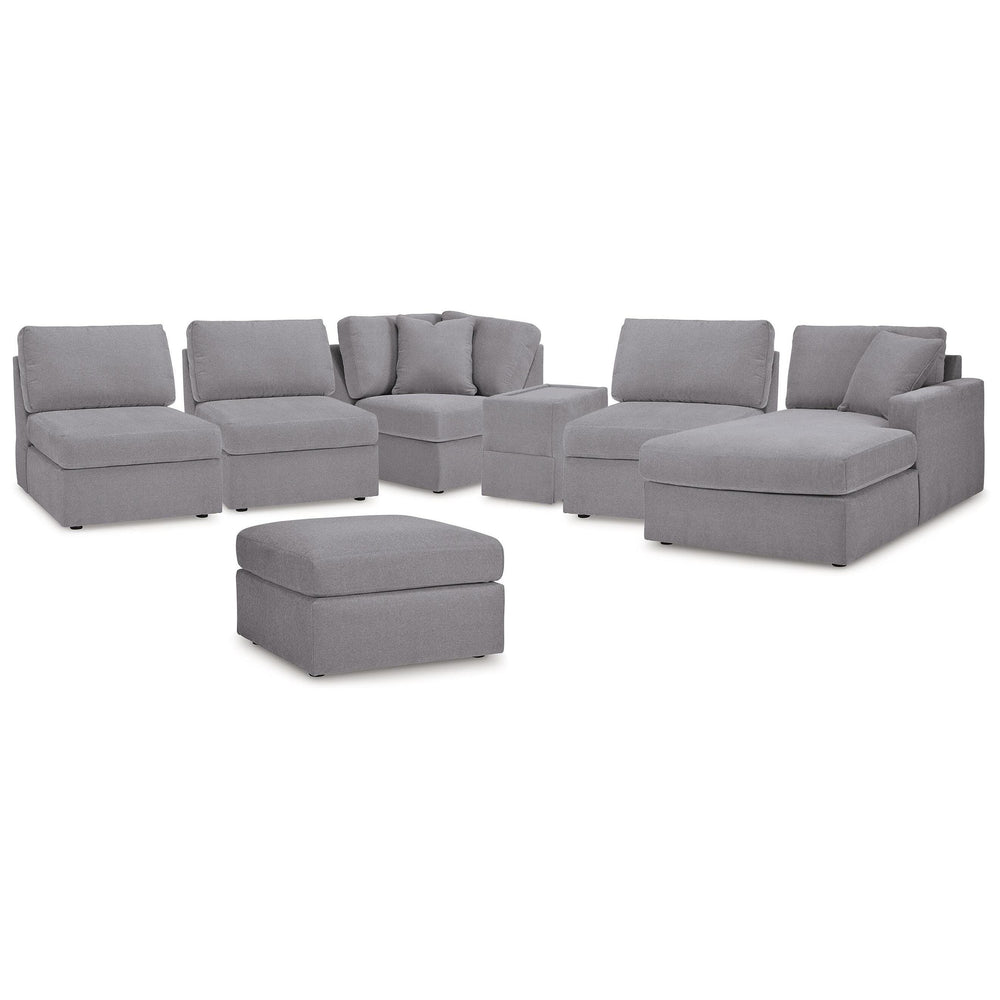  Signature Design by Ashley® Modmax 92104U7 6 pc Sectional with Chaise and Ottoman - Granite IMAGE 1