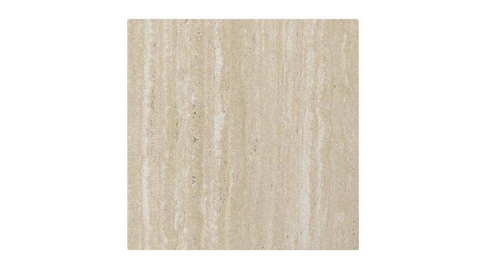 Artemis Square Accent Table in Travertine