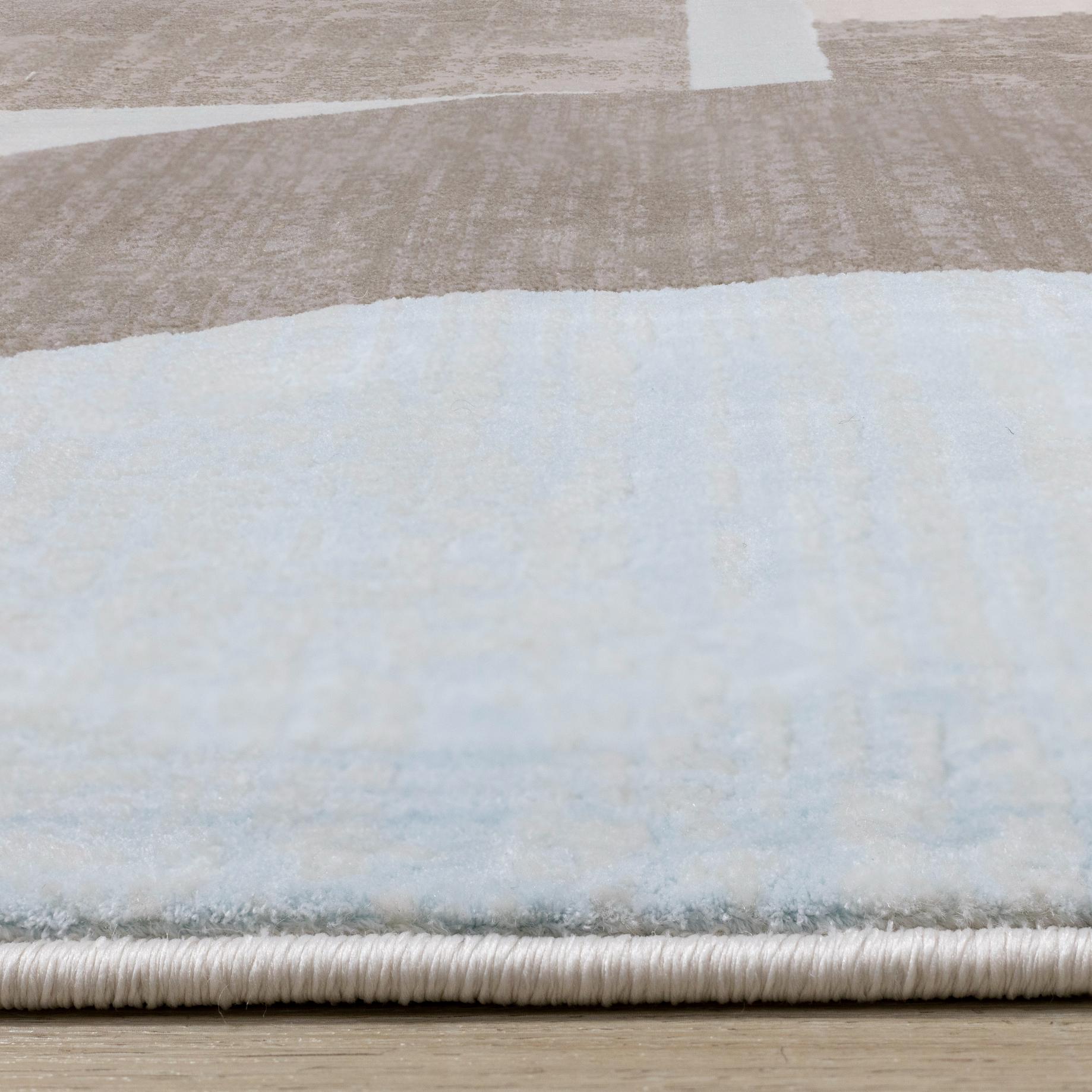 Belle Blue Grey Cream Shape Shifting Rug