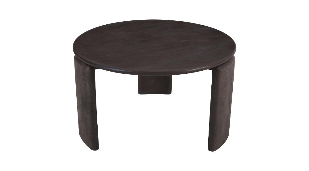 Cabot Round Coffee Table in Mocha