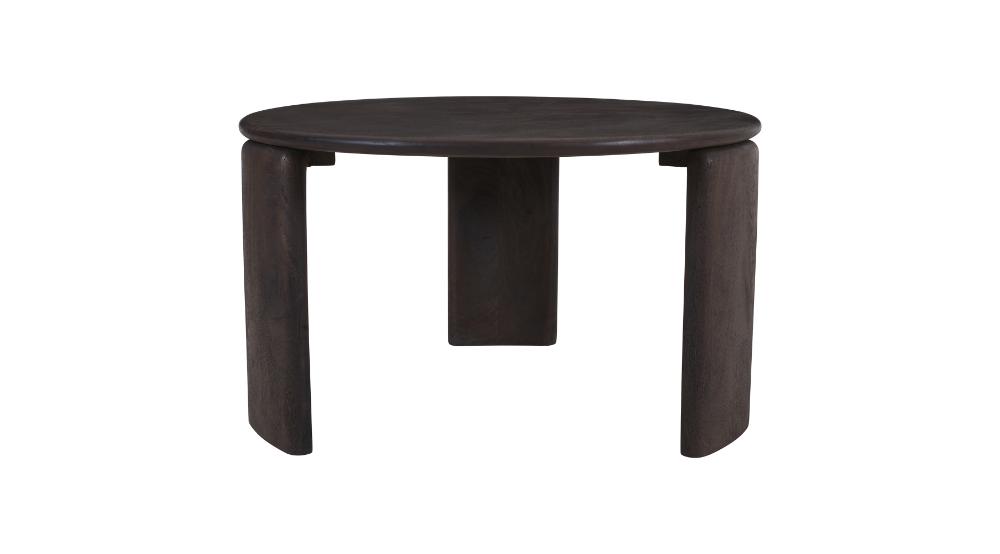 Cabot Round Coffee Table in Mocha