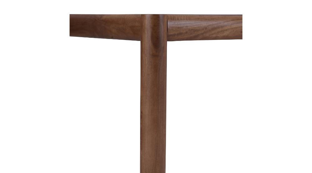 Advik and Caden 7pc Dining Set - Walnut Table and Moss Chairs