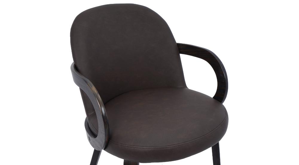 Advik and Celest 7pc Dining Set - Mocha Table and Brown and Dark Walnut Chairs