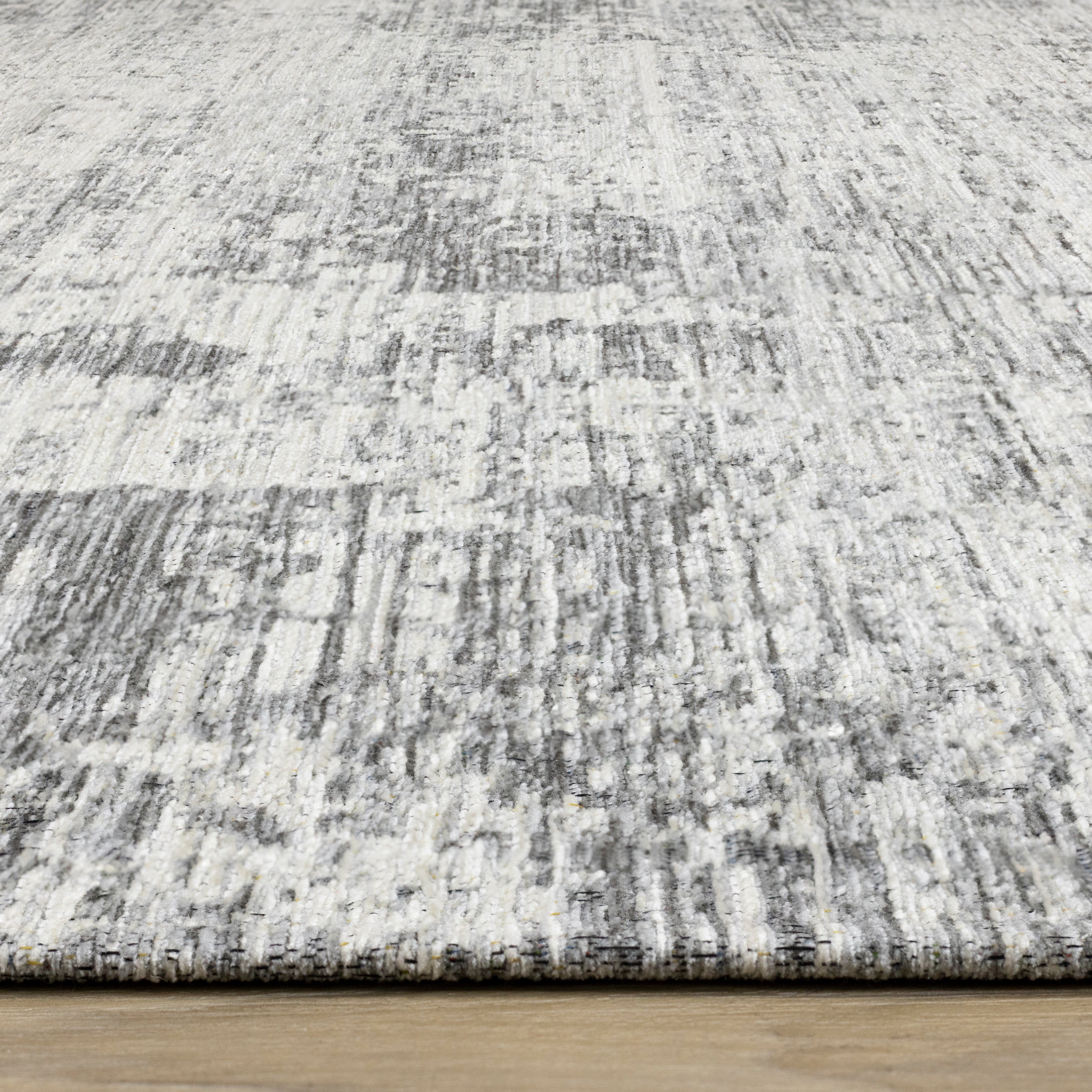 Cathedral Grey Faded Borders Rug