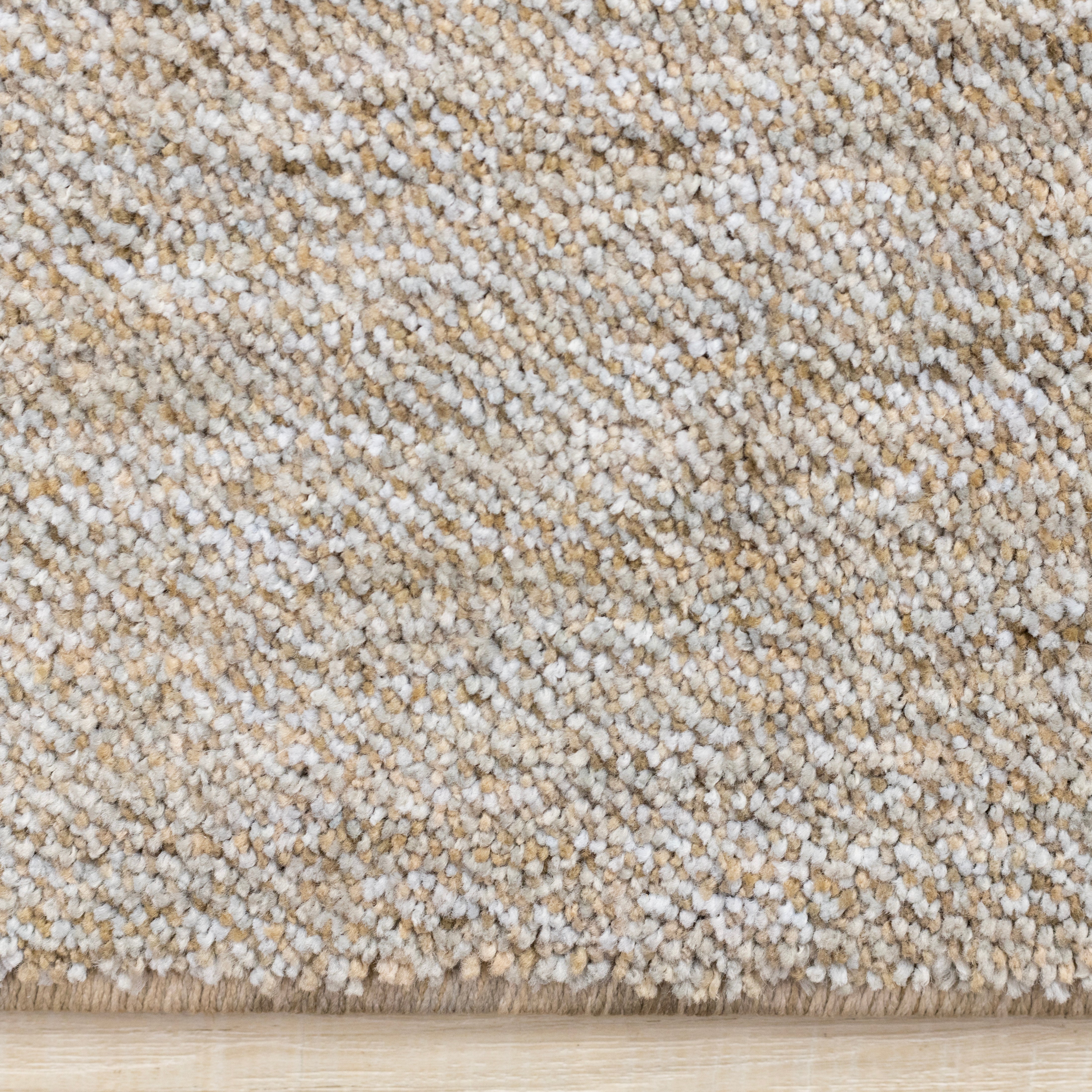 Cora Taupe Beige Grey Curvy Design Rug