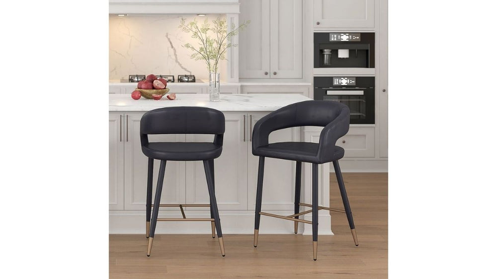 WORLDWIDE HOME FURNISHINGS CRIMSON COUNTER STOOL (SET OF 2)