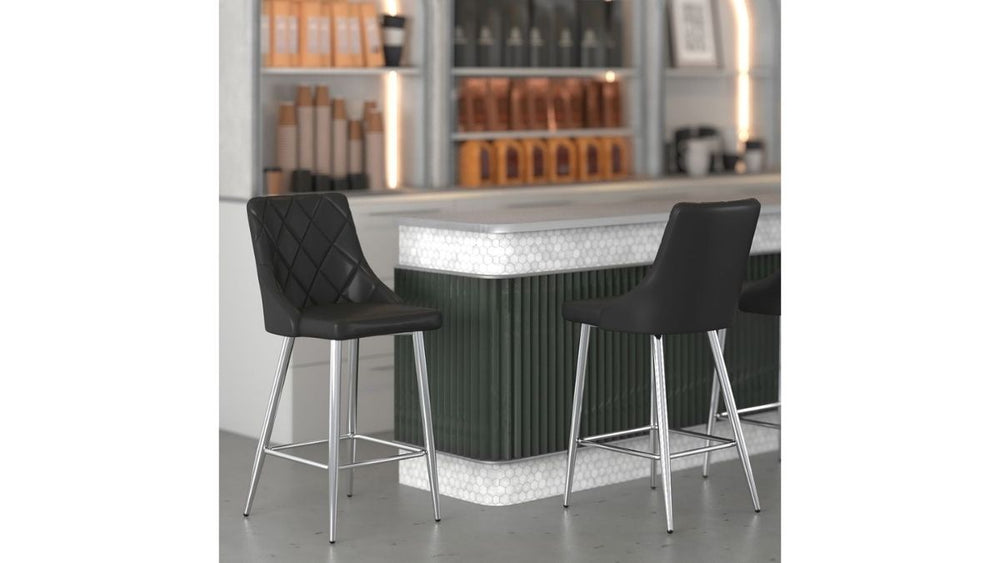 WORLDWIDE HOME FURNISHINGS DEVO COUNTER STOOL (SET OF 2)
