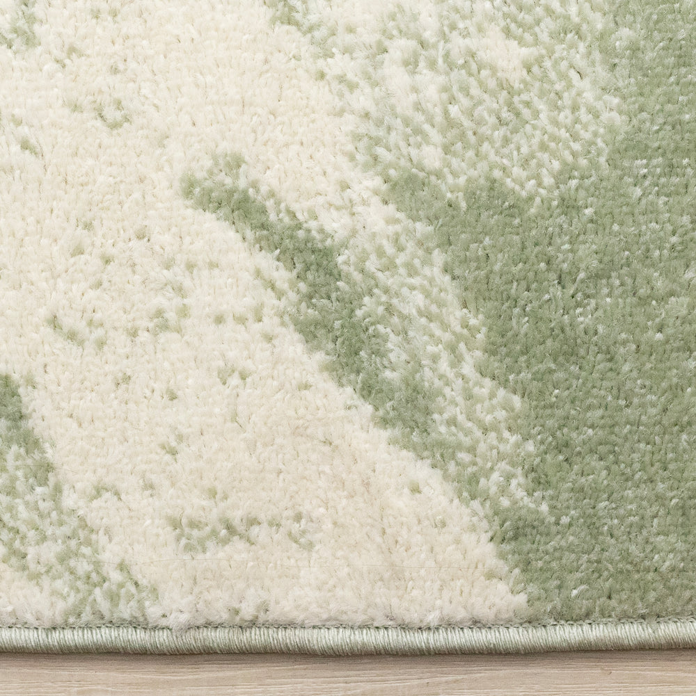Eclipse Green Cream Floral Rug