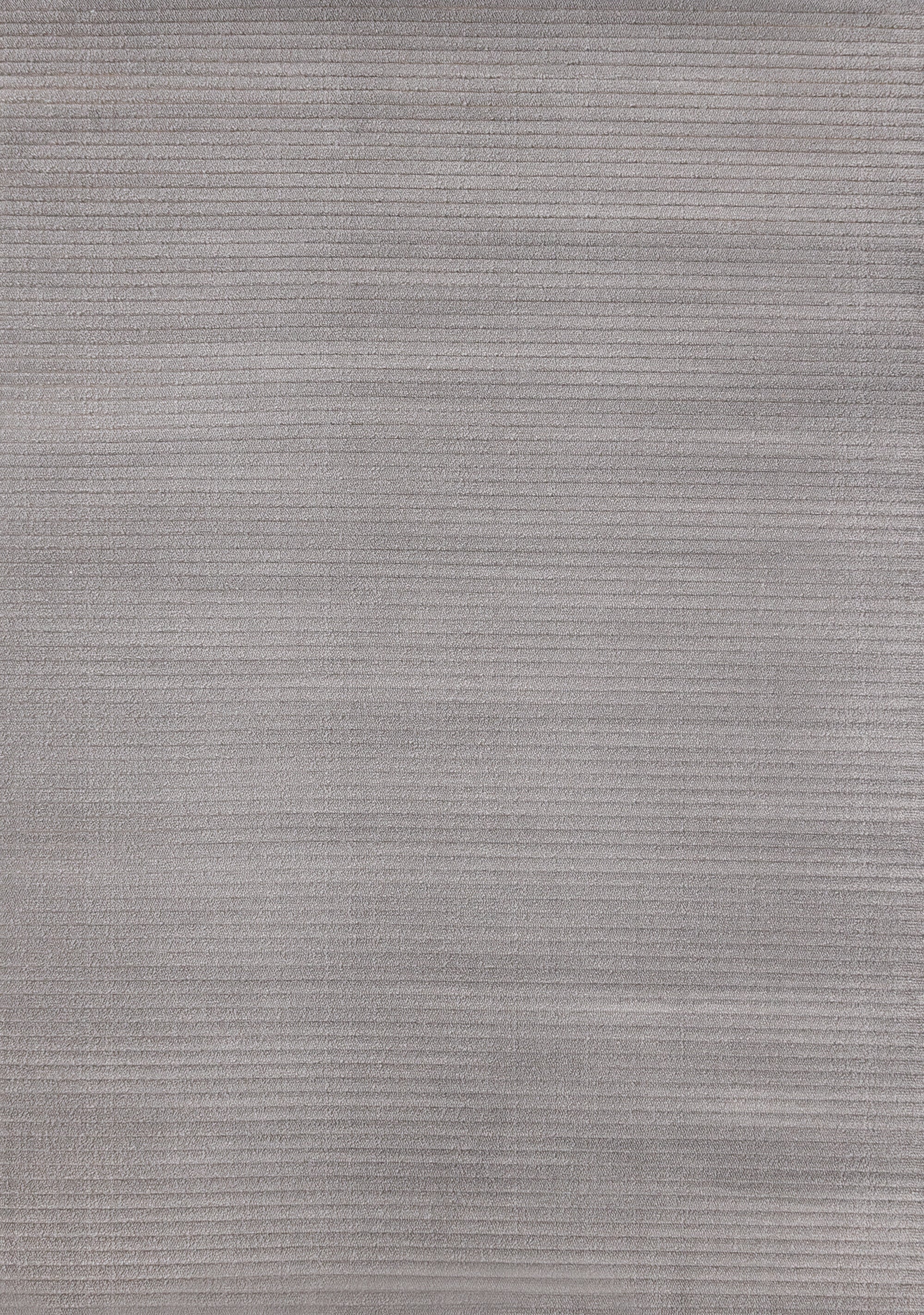 Ella Grey Carved Stripe Plush Rug