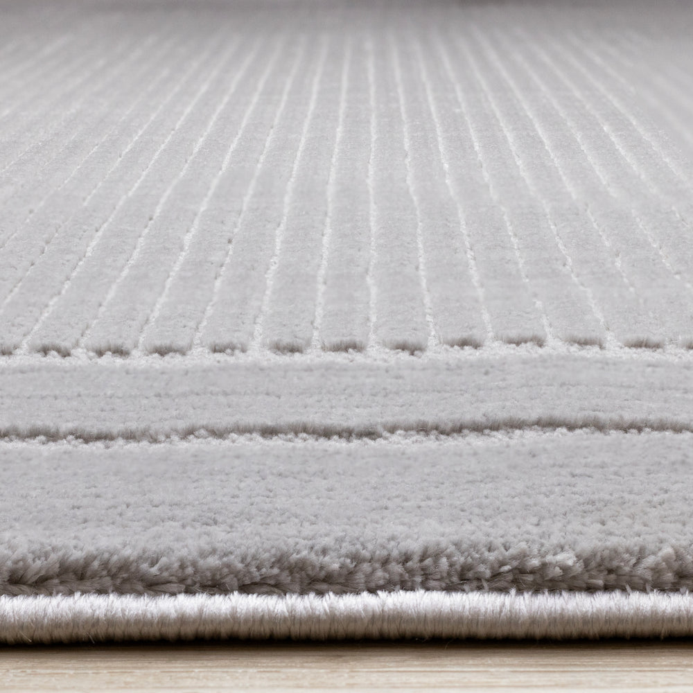 Ellington Grey Border Rug