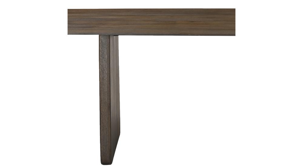 Bazul and Freya 7pc Dining Set - Mocha Table and Toffee and Walnut Chairs
