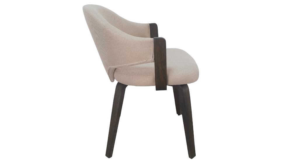 Bazul and Freya 7pc Dining Set - Mocha Table and Toffee and Walnut Chairs