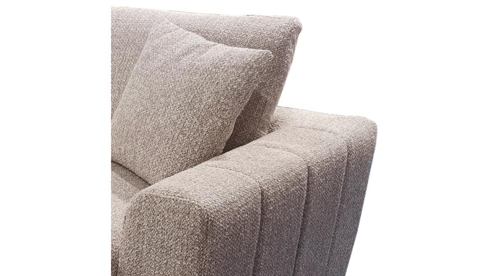 Gareth Sofa with Left Chaise & Bed & Storage in Taupe