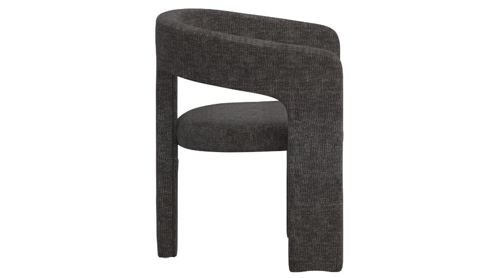 Galio and Amara 5pc Dining Set - White Table and Charcoal Chairs