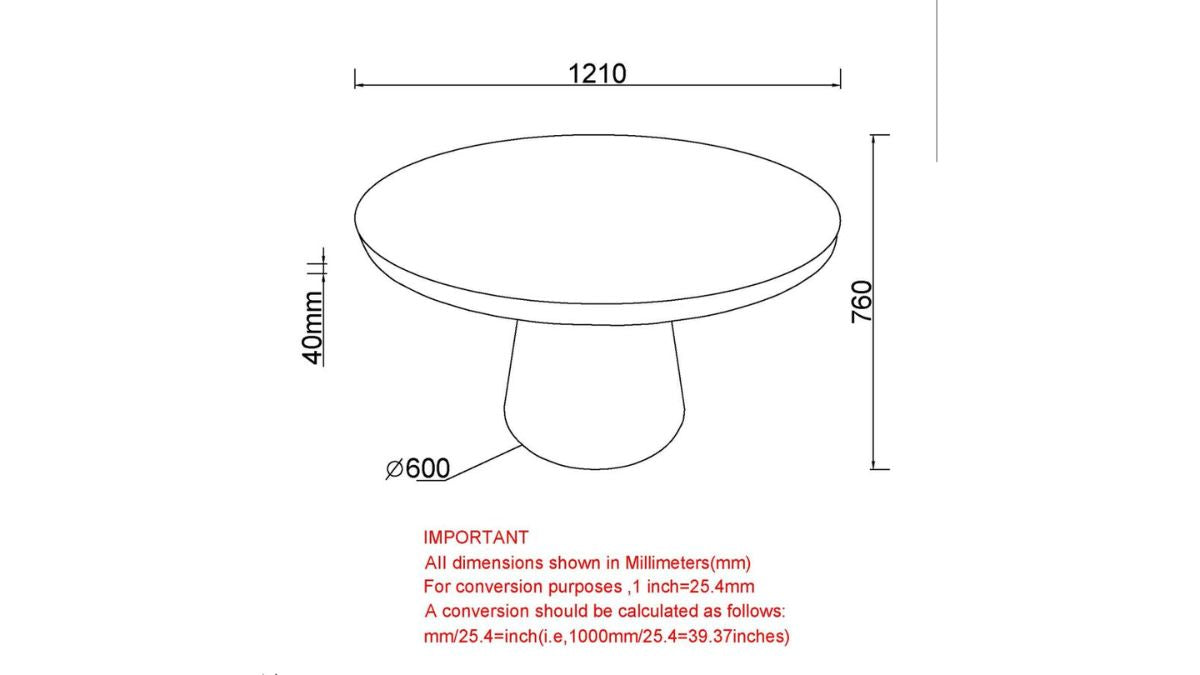 GODIVA DINING TABLE