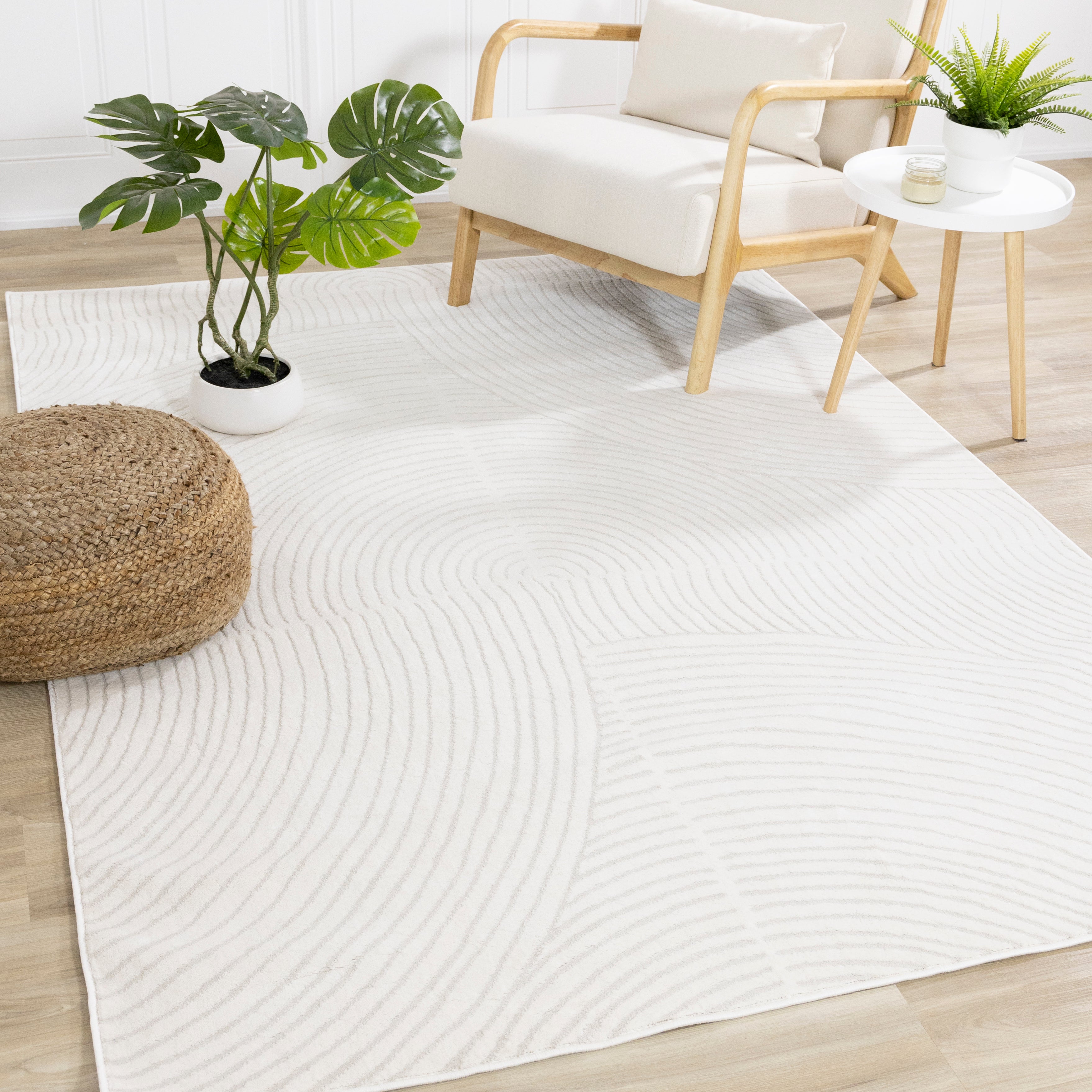 Hayden Light Cream Swirl Rug