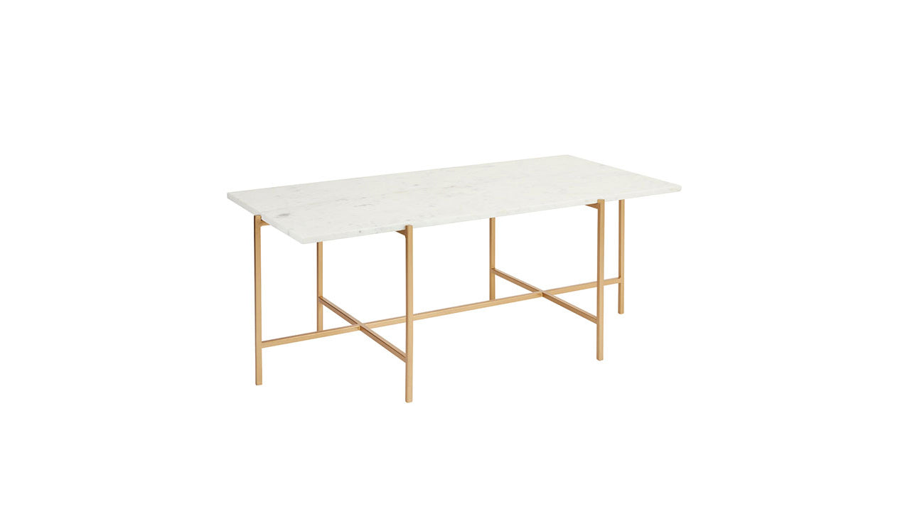 Ida White Marble Top Coffee Table