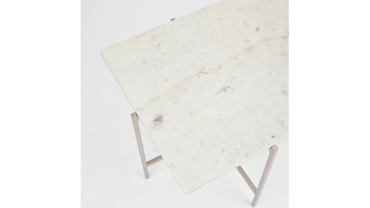 Ida White Marble Top Coffee Table