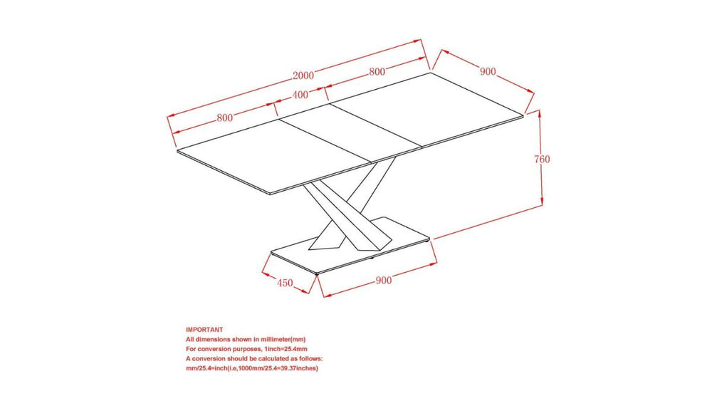 WORLDWIDE HOME FURNISHINGS JULIUS DINING TABLE
