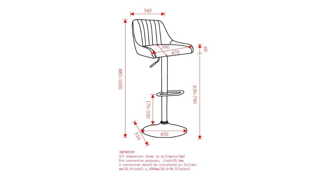 KRON COUNTER STOOL (SET OF 2)