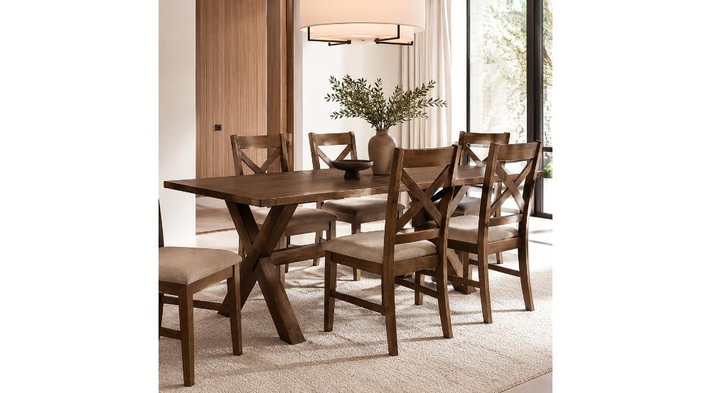 Lance Rectangular Dining Table, 63" in Walnut