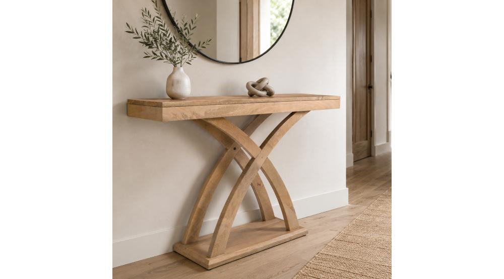 Lavina Console Table, 42" in Natural